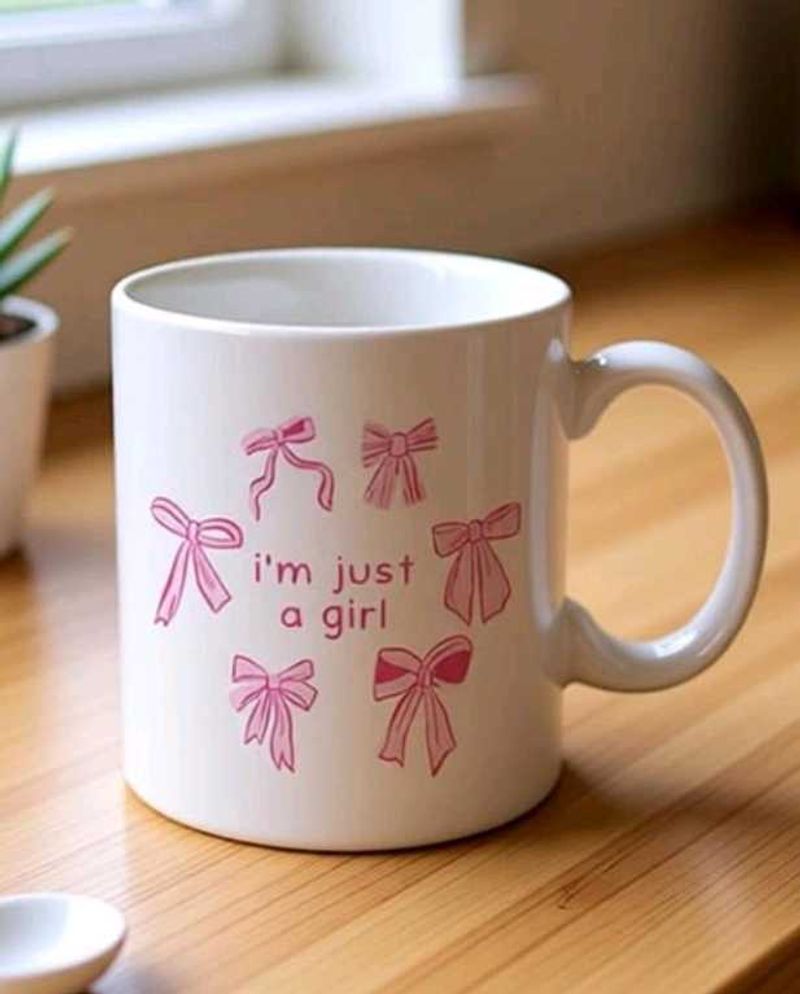 Cute "I'm Just A Girl" Mug