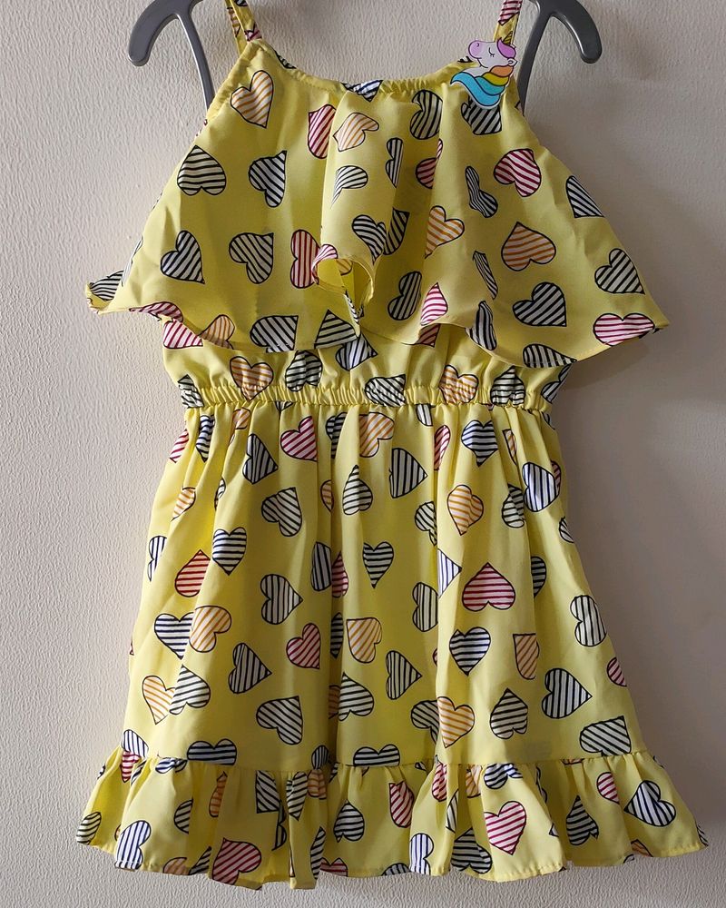 Western Frill Frock Kids Girls