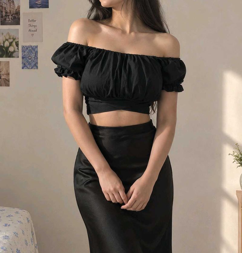 Chic Off-Shoulder Crop Top