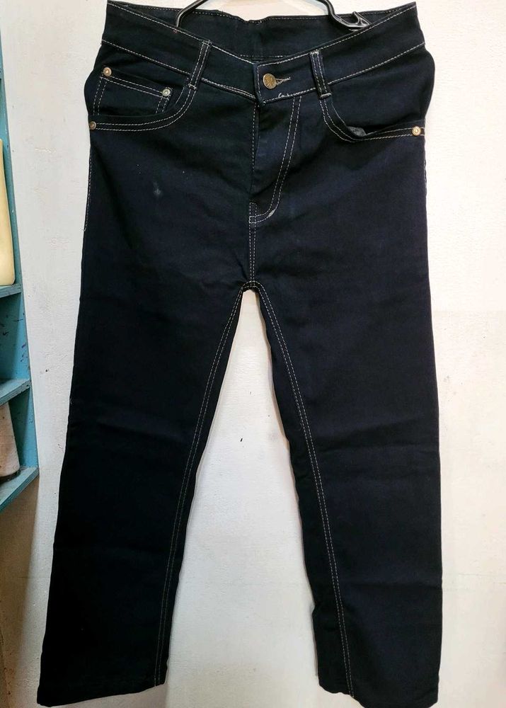 Dark Blue Denim Jeans