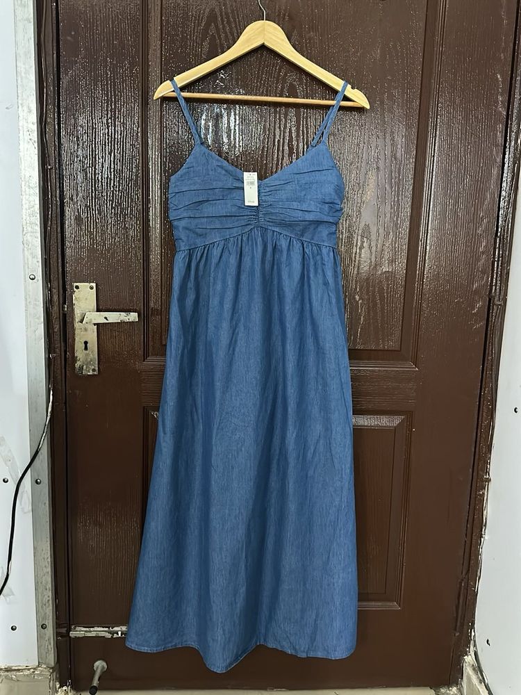 GAP Denim Strappy Dress