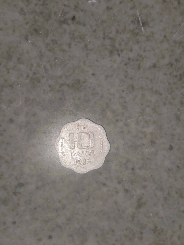 10 paise coin year 1986