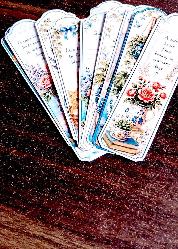 homemade  10 of  Floral &amp; Inspirational Bookmarks