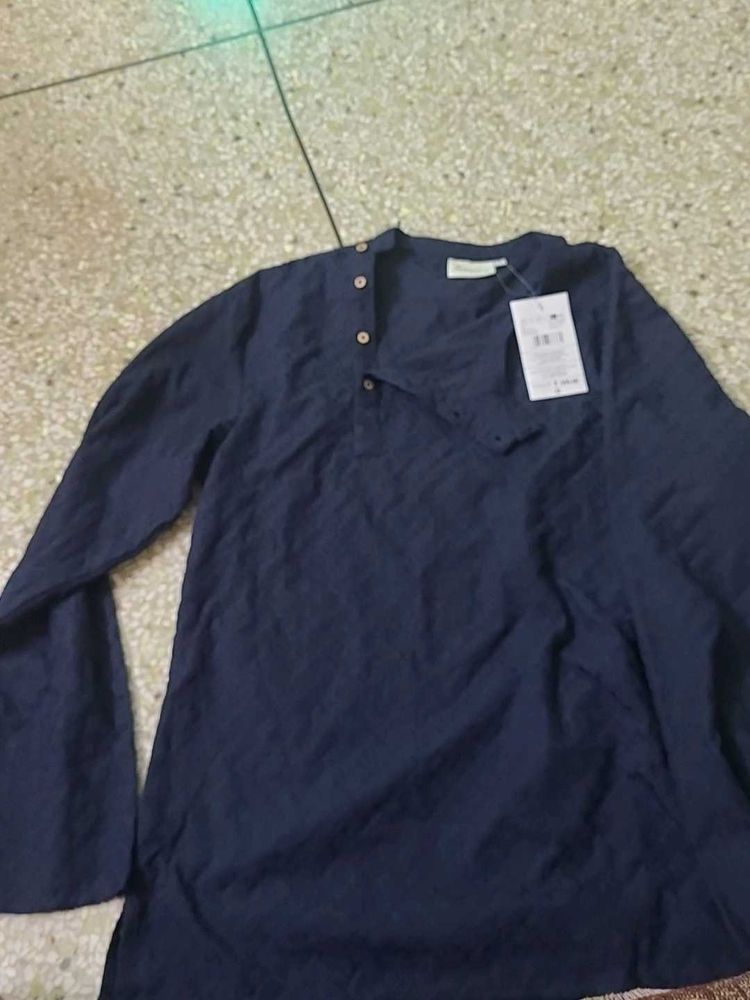 Elegant Navy Blue Kurta