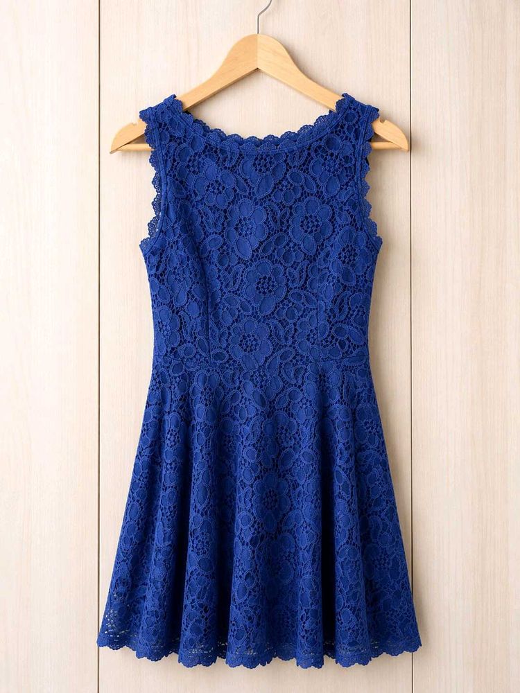 Stunning Royal Blue Fit &amp; Flare Dress