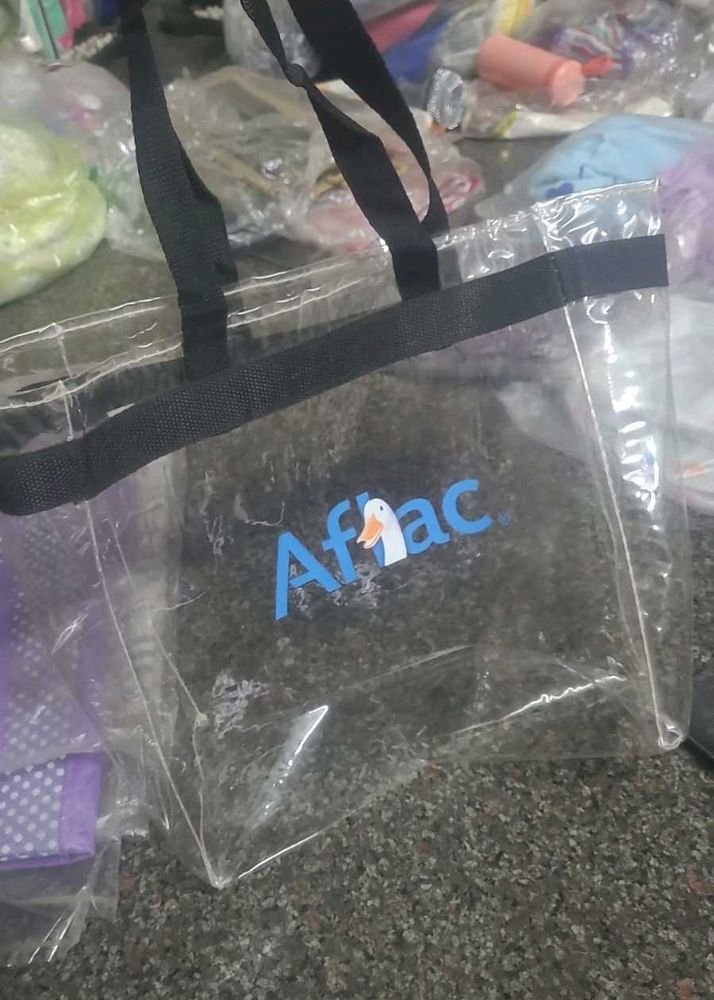 Aflac Clear Tote Bag