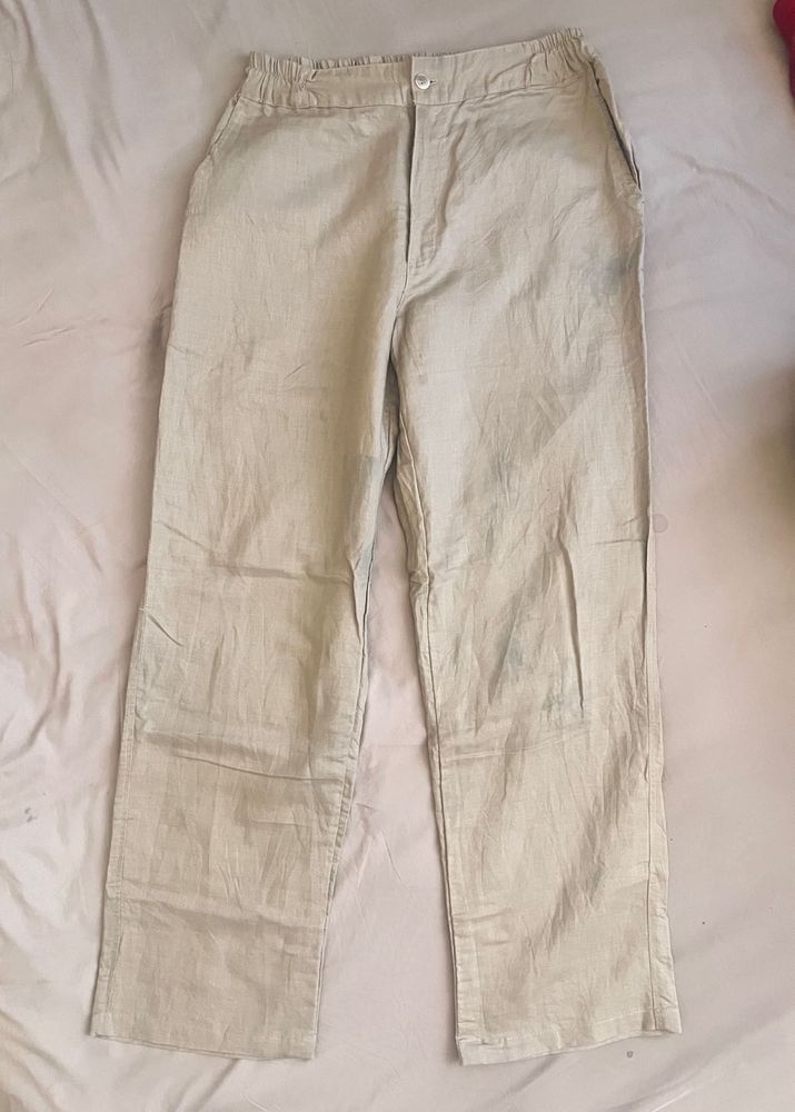 Comfortable Linen Blend Pants