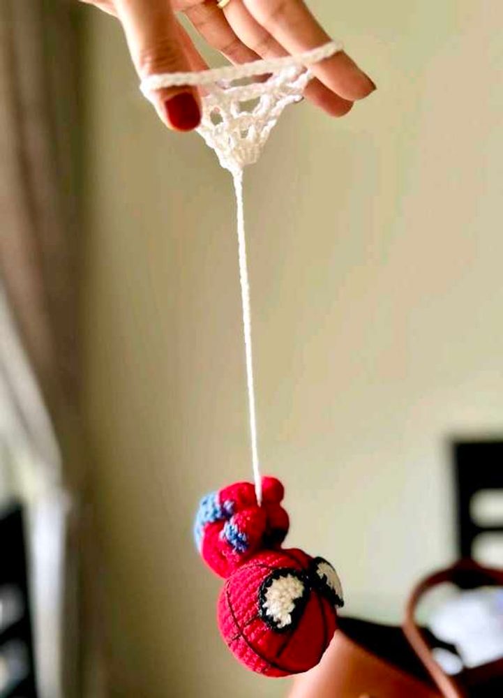 Handmade Spiderman Crochet Charm 🕸️