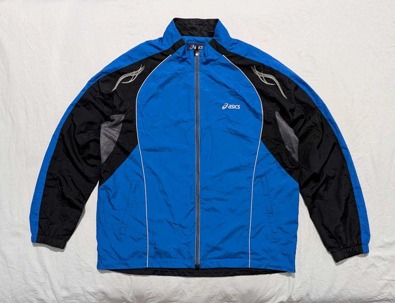 Asics Blue &amp; Black Track Jacket