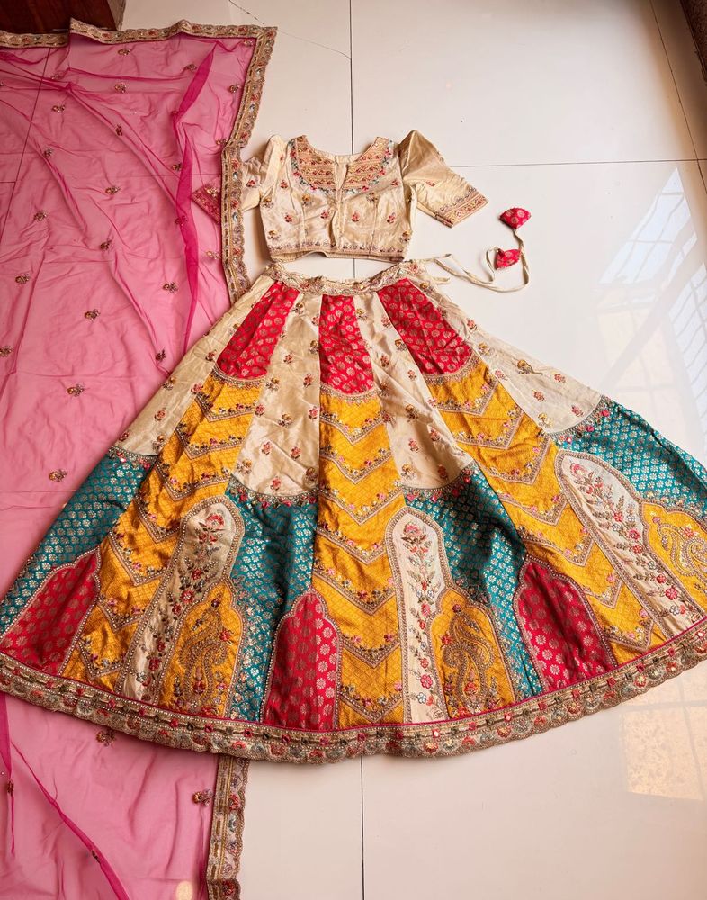 Vibrant Patchwork Lehenga Choli Set