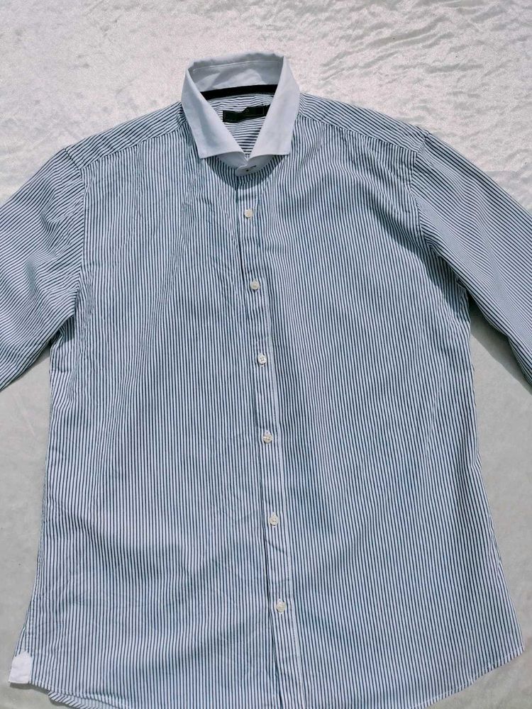 Men's Striped Dress Shirt