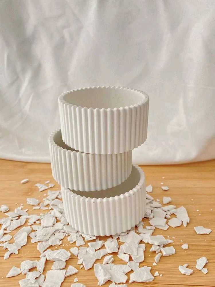 Ribbed Jar For Candle Making