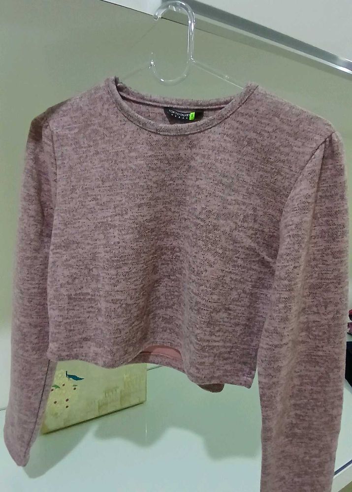 Cute Mauve Crop Top