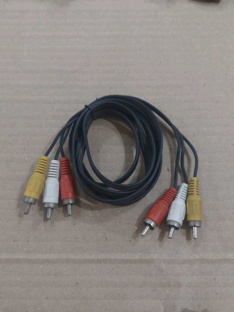 3RCA Male to Stereo Audio Video Cable