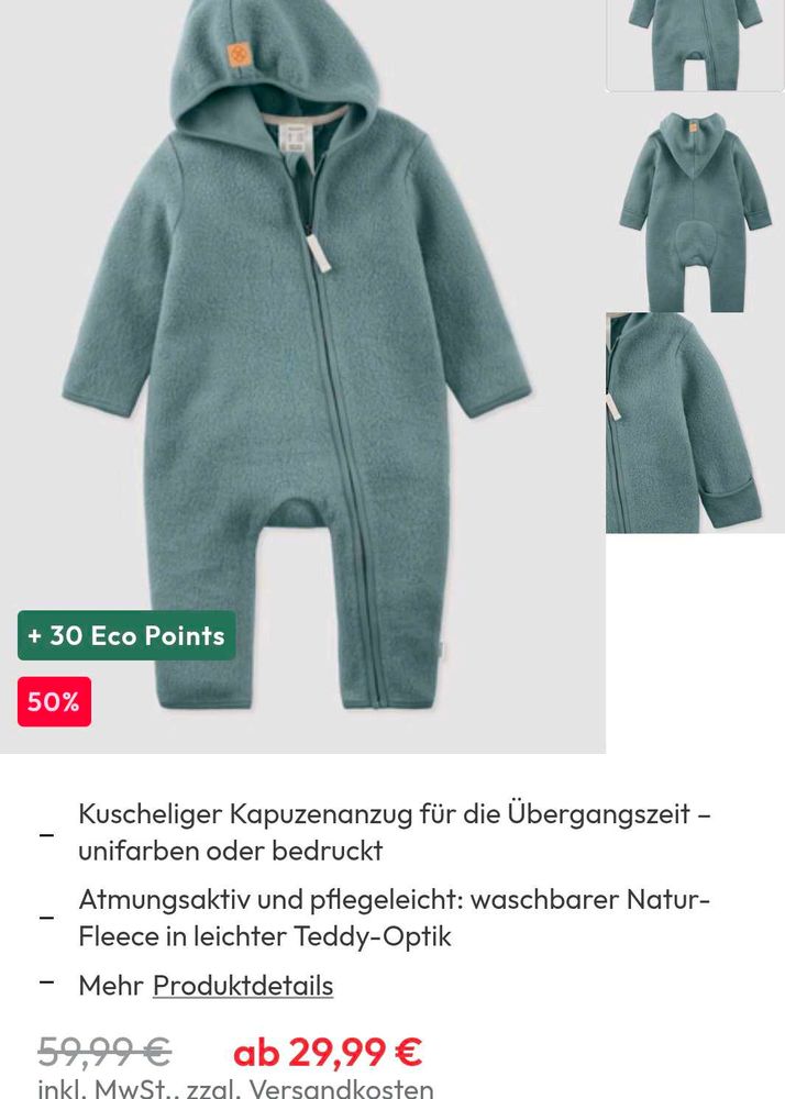 Cozy Hooded Fleece Baby Onesie