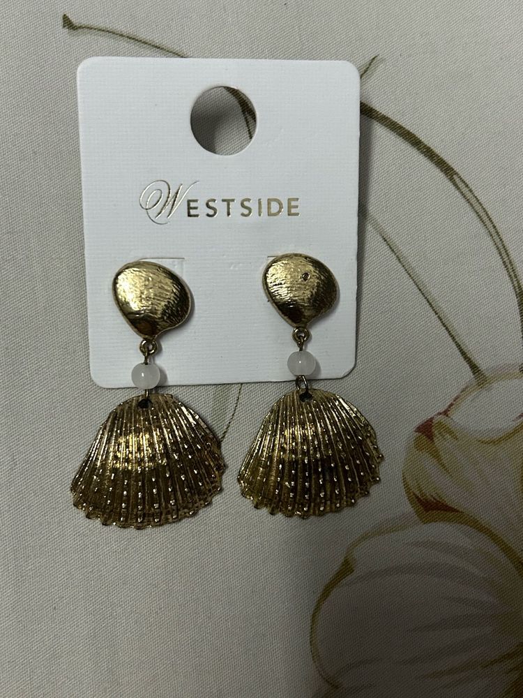 Unique Shell Drop Earrings