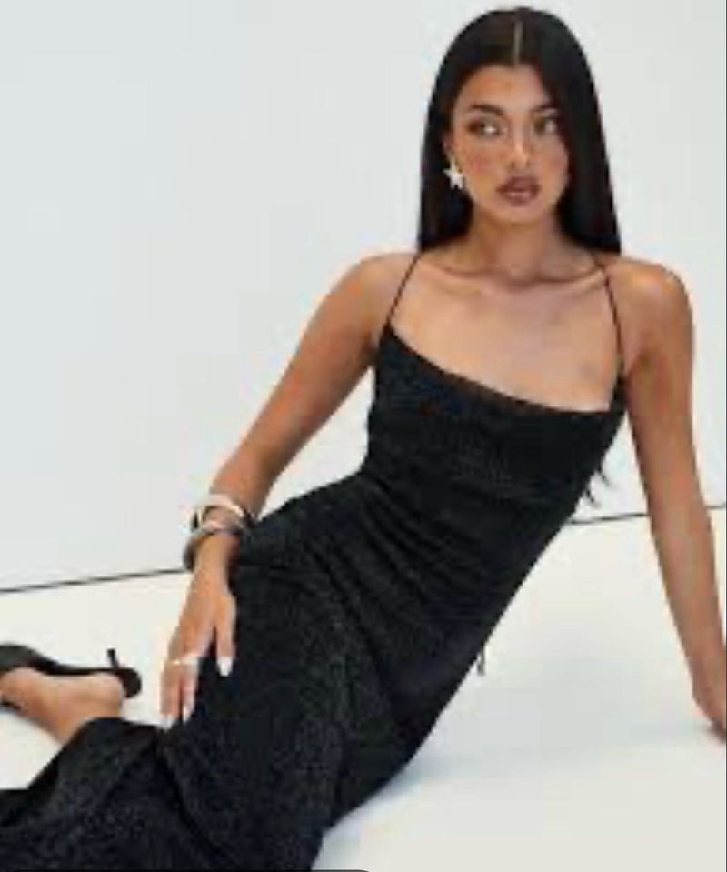 Sparkly Black Mini Dress