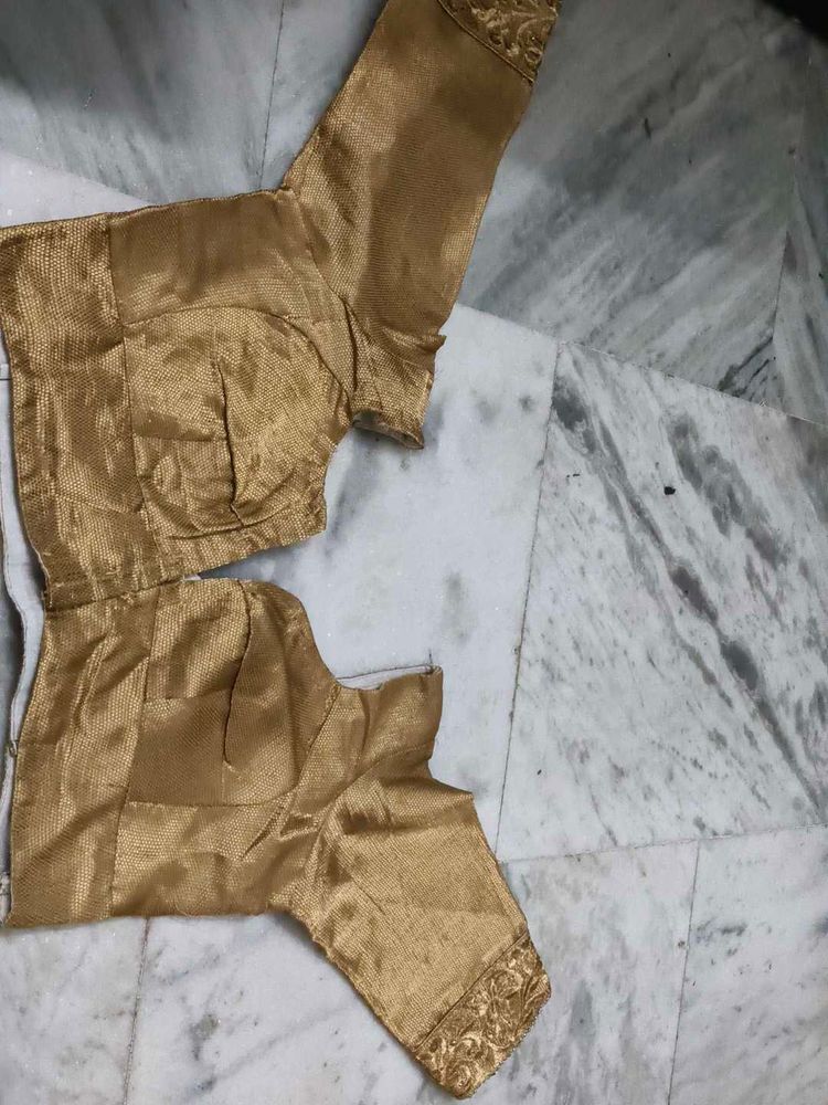 Golden Embroidered Blouse