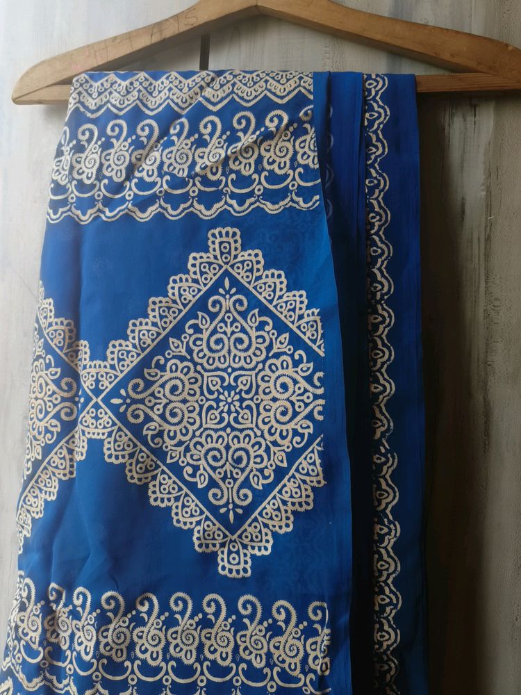 Royal Blue Saree