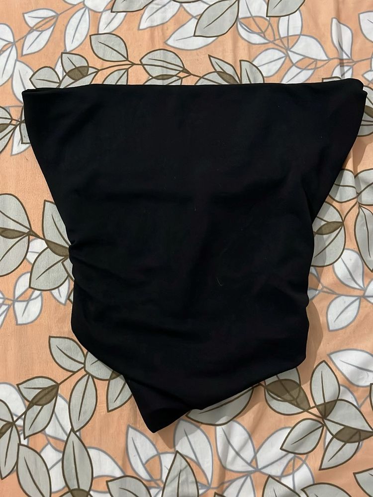 Black off shoulder top