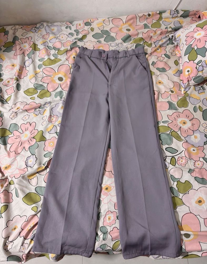grey Wide Leg Pants
