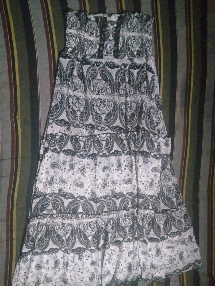 Boho Paisley Tiered tube dress