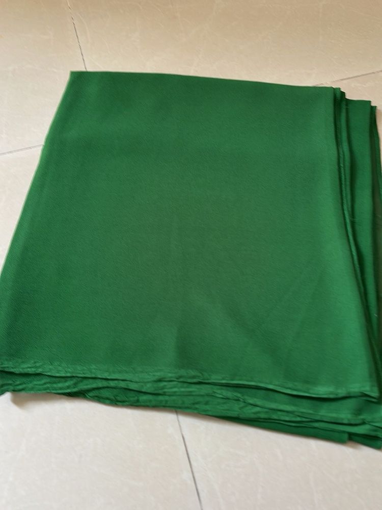 plain green Dupatta