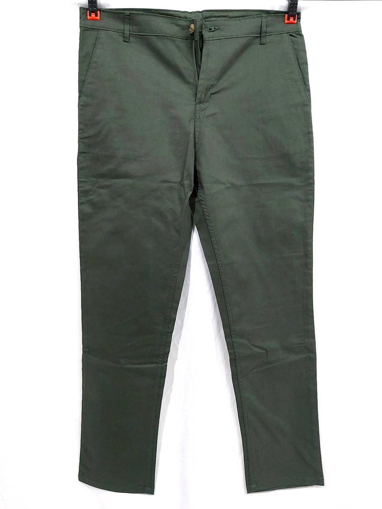 Olive Green Casual Pants