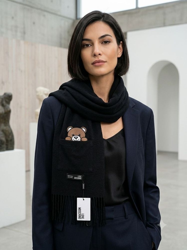 Moschino Teddy Bear Scarf