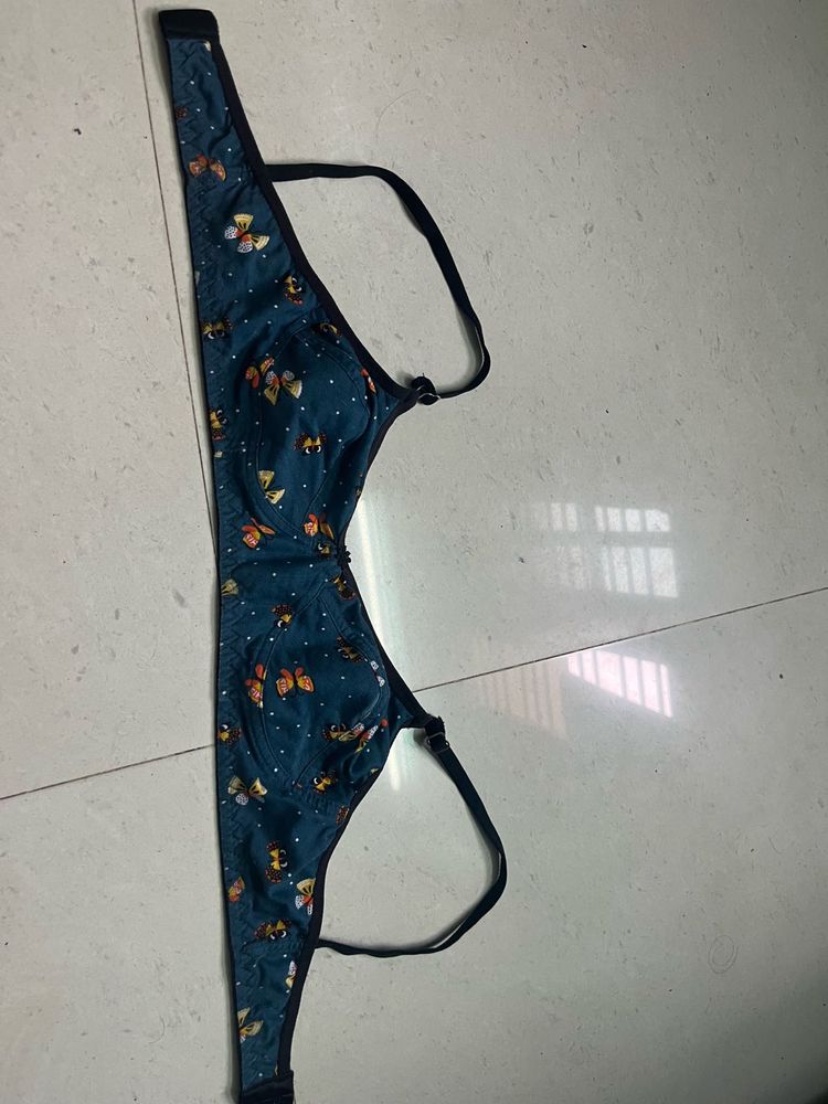 Charming Butterfly Print Bra