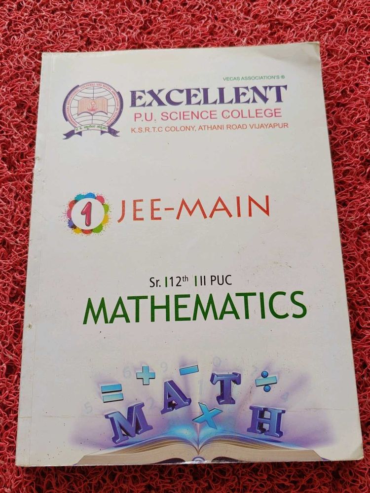 JEE-MAIN Mathematics Sr. II2th III PUC