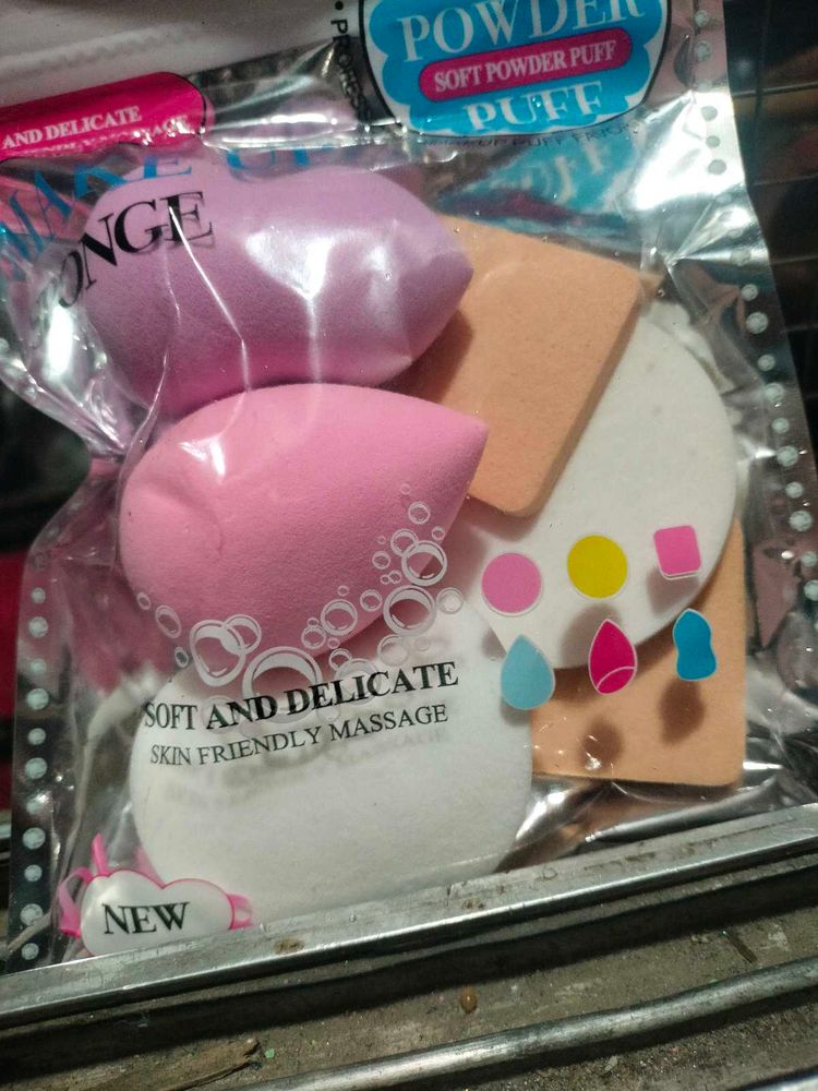 Soft Powder Puff Sponge Set