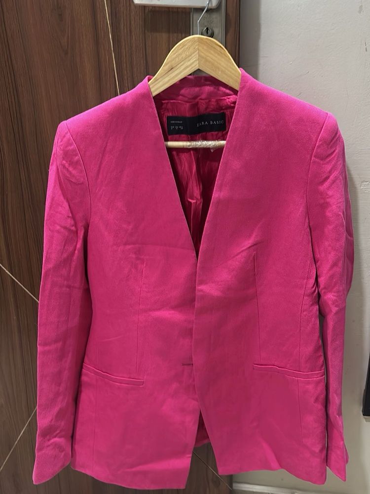 Zara pink blazer