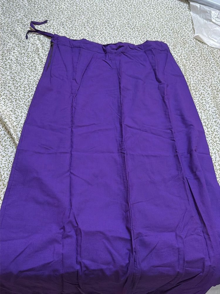 Vibrant Purple Saree Peticoat