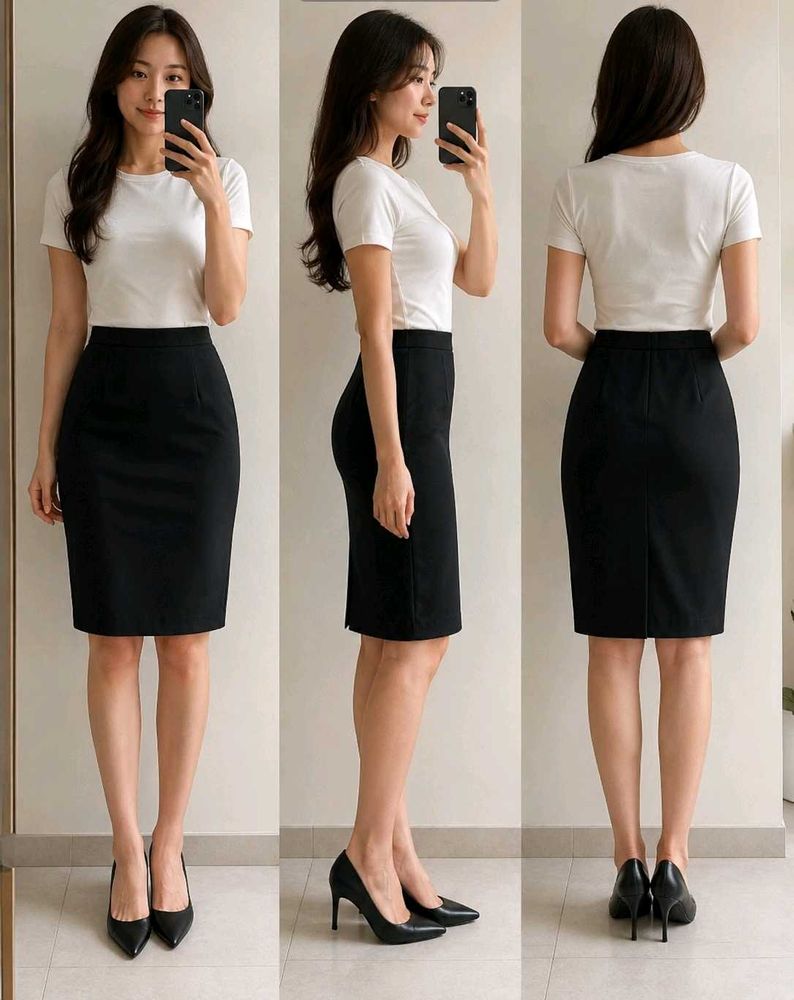 Elegant straight Skirt