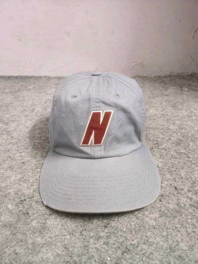 Nike Vintage Grey Baseball Cap with 'N' Logo
