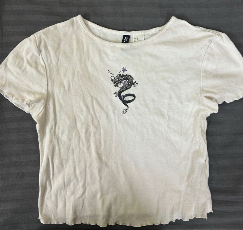 H&amp;M Dragon Graphic Tee🐉