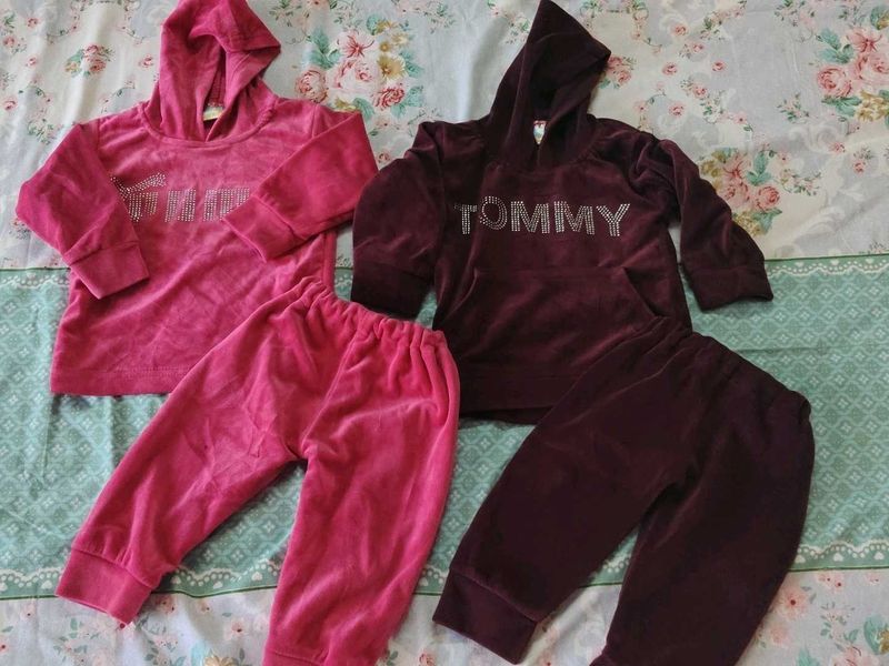 Tommy Hilfiger Velour Tracksuits Set