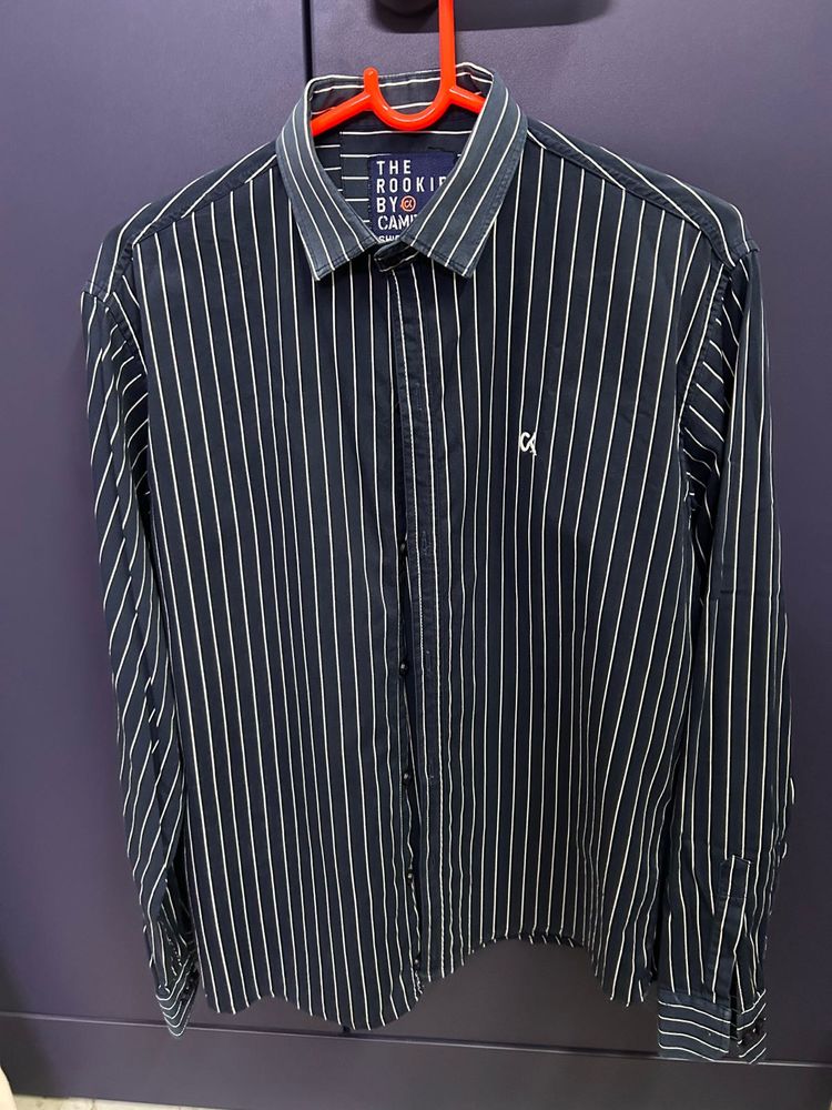 Classic Pinstripe Button-Up Shirt