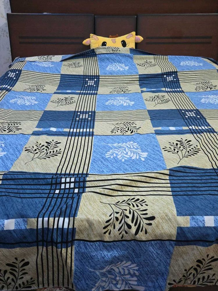 Blue &amp; Beige Bedsheet