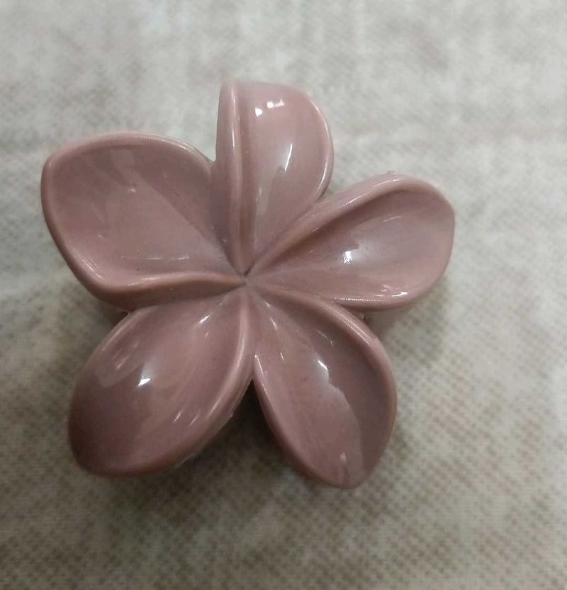 Plumeria Flower Hair Claw Clip