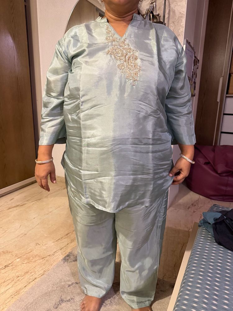 Elegant Light Blue Kurta Set