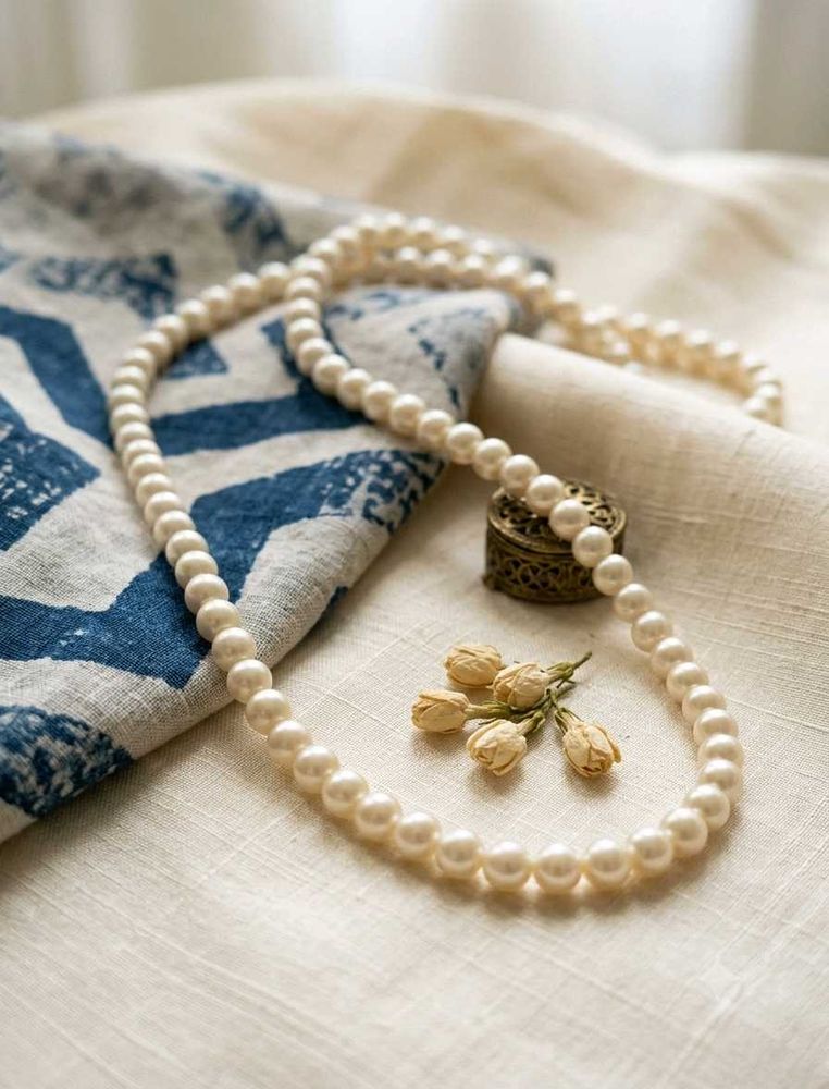 Classic White Pearl Necklace