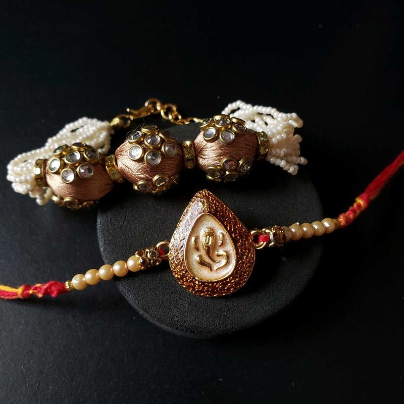 Elegant Rakhi Set Of 2