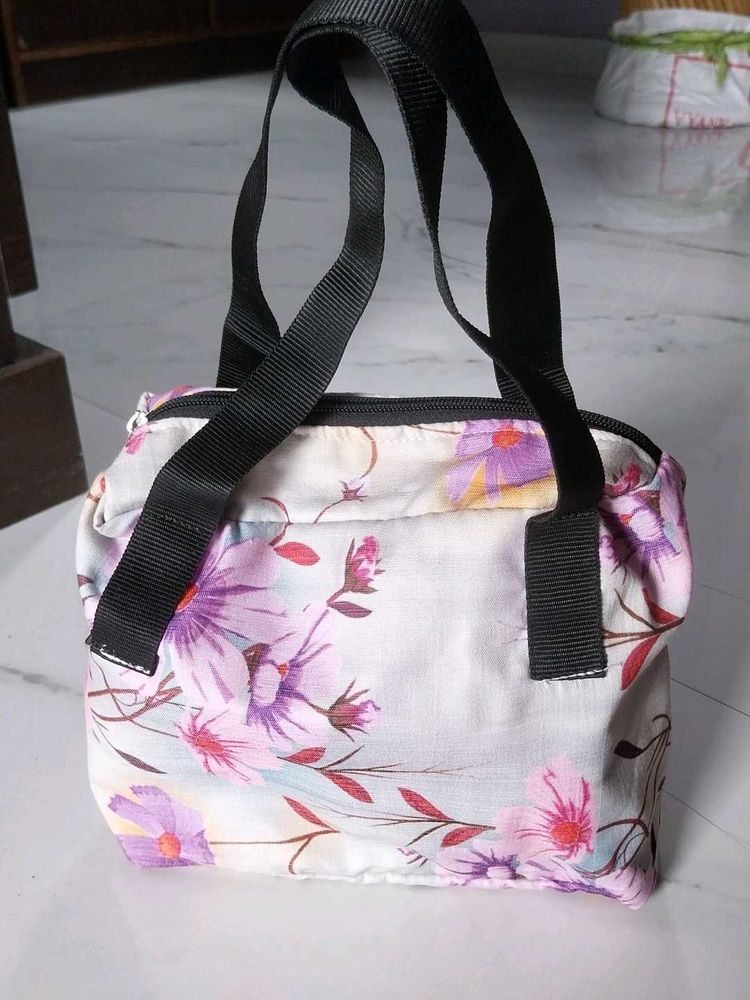 New Floral Print vanity or tiffin bag