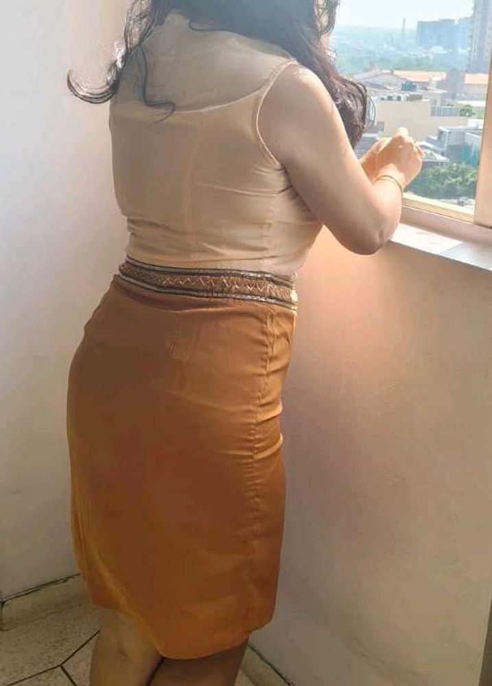 Stylish dress with Embellished Waistband
