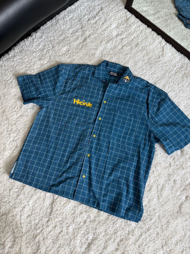 Men's Blue Plaid "Weirdo" Shirt