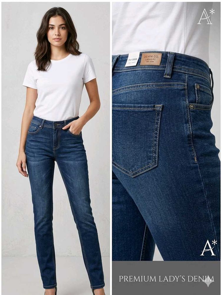 Classic Straight Leg Denim Jeans