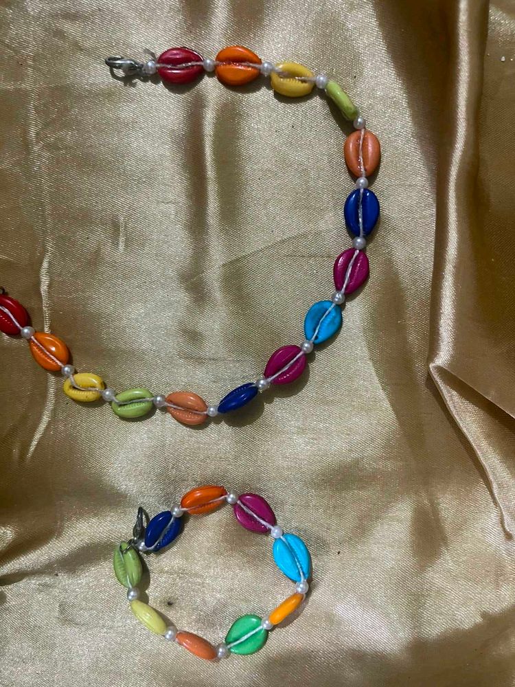 Boho Multicolor Shell Jewelry Set