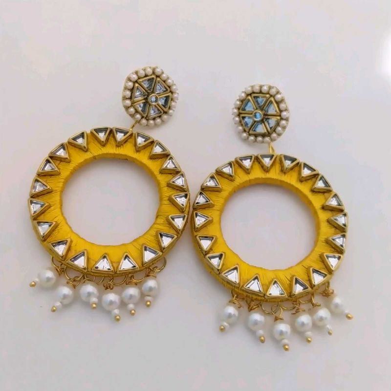 Kundan Pearl Earrings